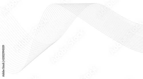 Abstract white waves line background minimalist design