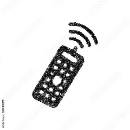 Sketch remote control icon design