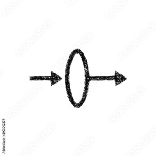 Sketch lens icon design