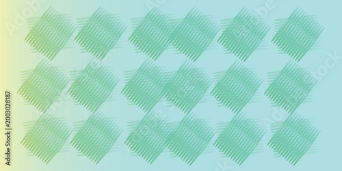 Green gradient background with repeating square pattern design
