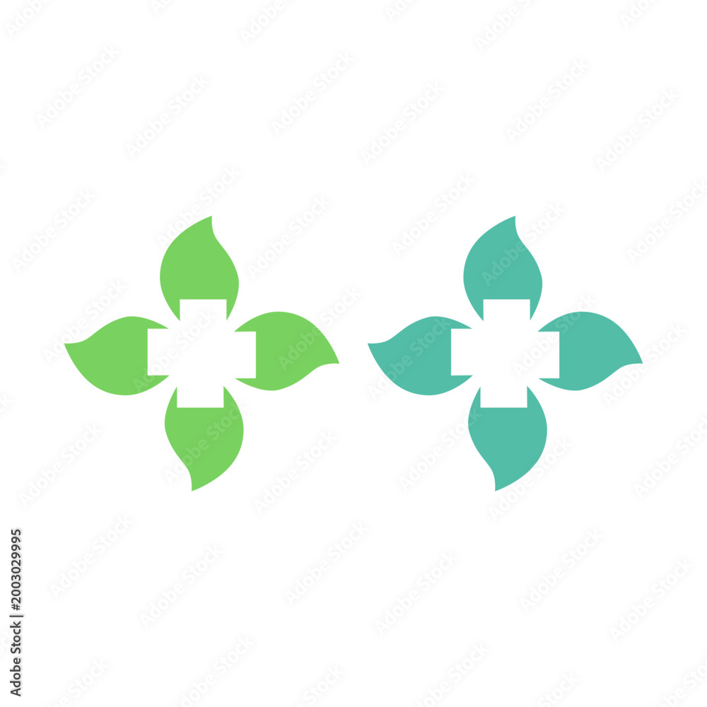 Obraz premium PHARMACY CROSS COLLECTION ISOLATED ON WHITE VECTOR