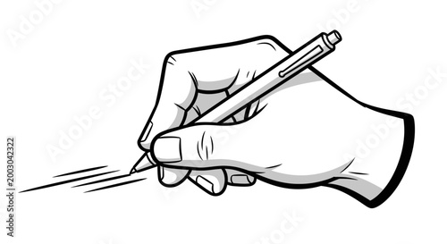 A hand holding a pencil drawing.