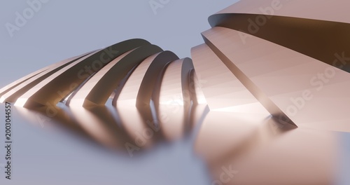Futuristic architecture background 3d render