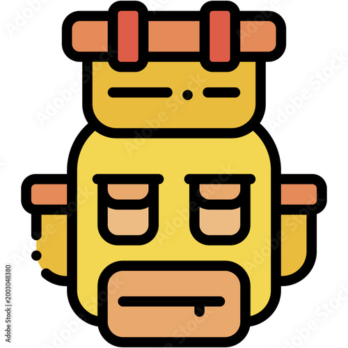 Travel Backpack and Hiking Bag Vector Icon