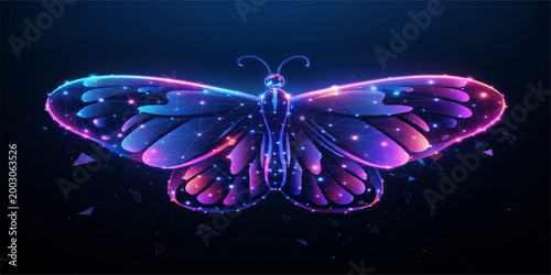 A beautiful colorful swallowtail butterfly with vibrant wings rests in a macro closeup against a solid black background, showcasing the elegant nature of this flying summer insect