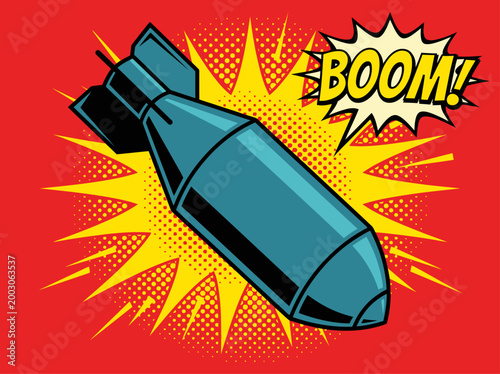 A clean flat vector illustration of a set of military rockets and missiles in different shapes and sizes