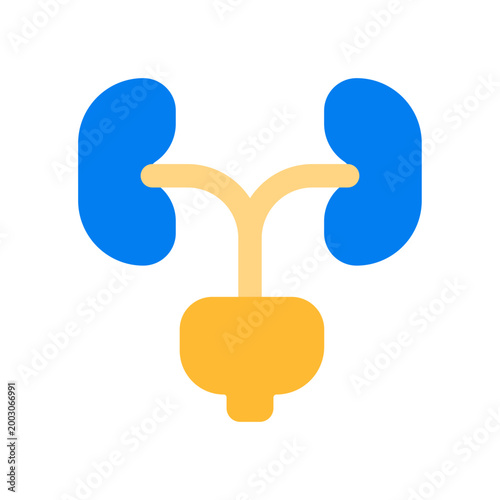 urology flat icon perfect for healthcare flyers, medical presentations, hospital brochures, health awareness posters, and wellness social media content