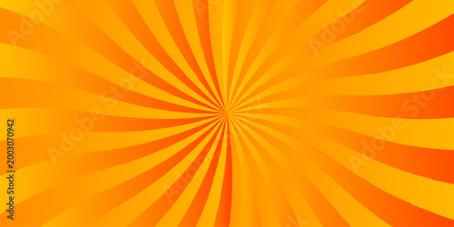 Abstract orange sunbeam ray sum light sunbrust texture design.