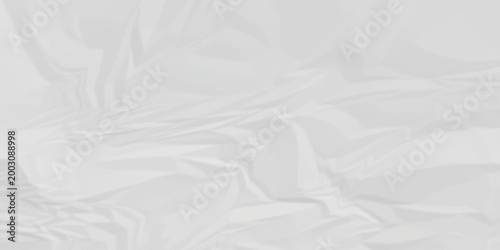 Abstract white and gray parchment wrapping crumpled paper texture. creased page wrinkle retro rough distressed damage paper texture background.