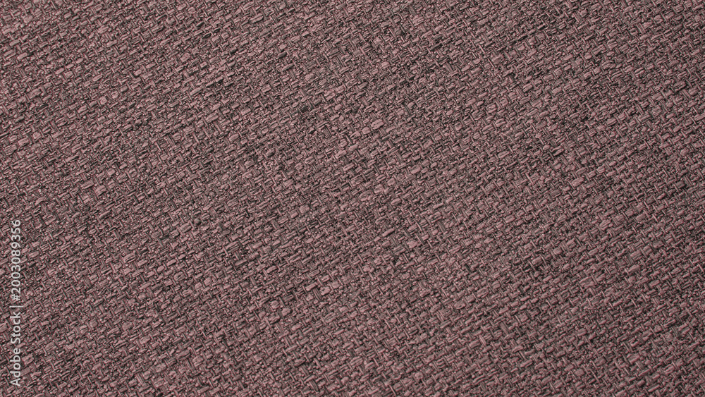 Fototapeta premium Brown furniture fabric texture with coarse weave