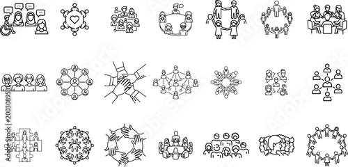 Collection of black and white architectural floor plans and building layouts vintage illustration