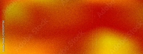 Warm red and yellow vintage film grain texture background