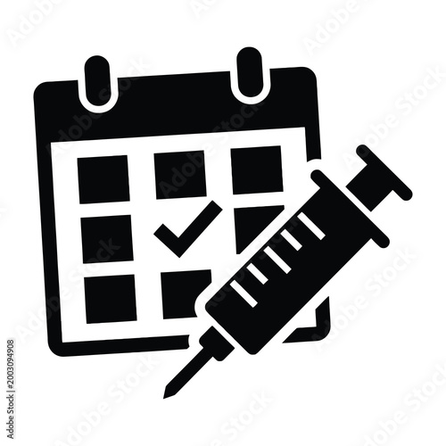Vaccine injection calendar schedule