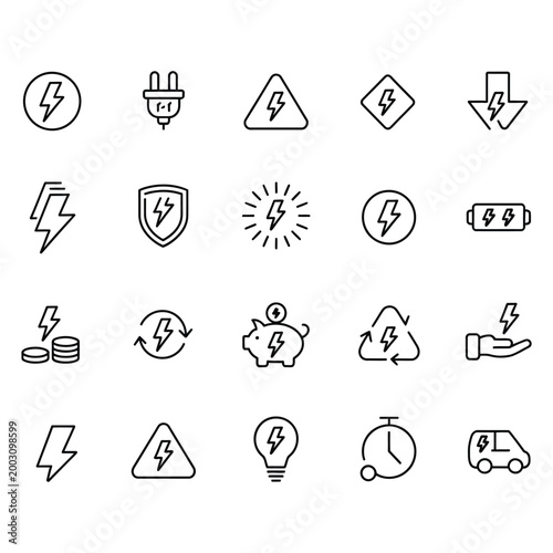 Black and white line collection of diverse human figures and symbols line human figures gestures