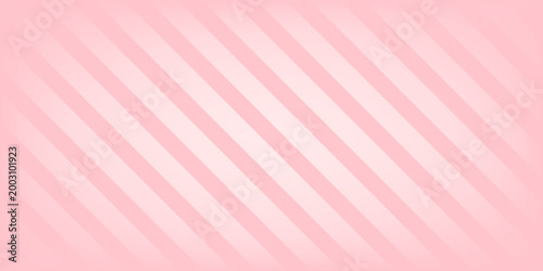 Candy color diagonal lines seamless pattern. Light pink stripes background with shades. Abstract pastel swatch design template for fabric, textile, wrapping paper, banner, card. Vector wallpaper