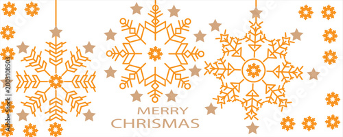 Merry Christmas vector text Calligraphic Lettering Vector illustration Merry Christmas and Happy New Year Background Christmas Tree Branches decoration.