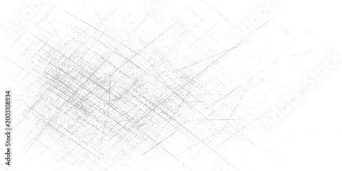 Abstract scattered lines and marks on white background with pattern background texture graphic art modern design grungy