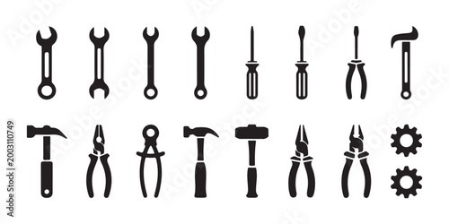 Comprehensive collection of various professional hand tools for construction carpentry and home repair jobs.