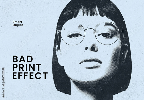 Grunge Bad Print Photo Effect