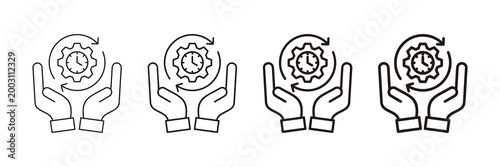 Operations  Icon Set Different Style Collection