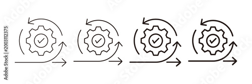 Agile  Icon Set Different Style Collection