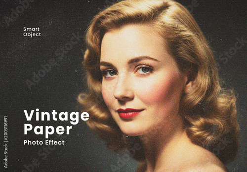 Vintage Paper Photo Effect