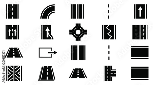 Road Traffic Signs and Symbols Icons