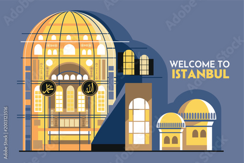 Konstfotografi Welcome to Hagia Sofia Museum Istanbul Turkey