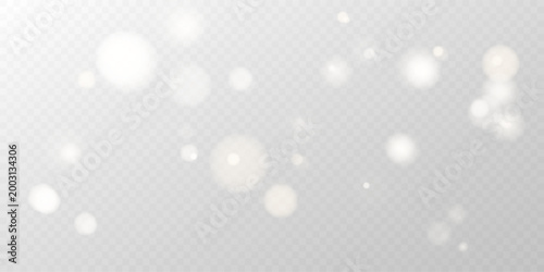 Golden Glow Dust PNG, Festive Bokeh Light Sparkle Overlay