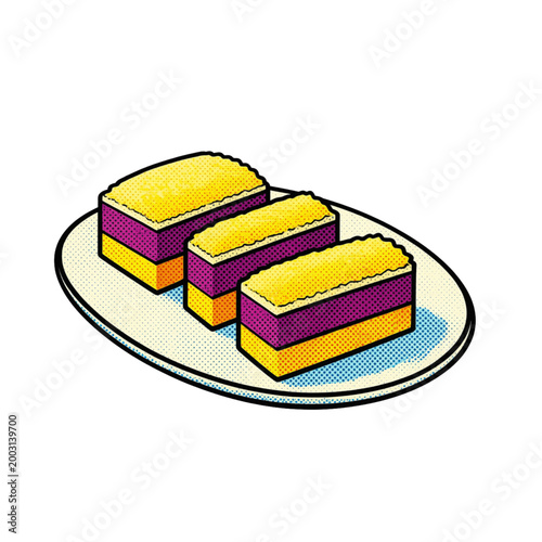slice of cake on a plate