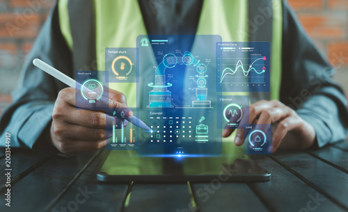 Foto Predictive maintenance condition monitoring industry 4