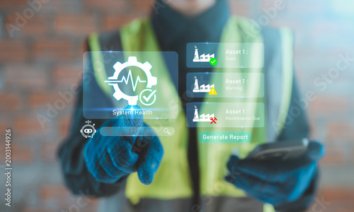 фотографія Predictive maintenance concept smart factory industry 4