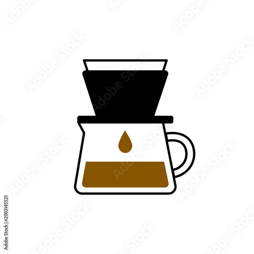 コーヒードリッパーアイコン - ハンドドリップ