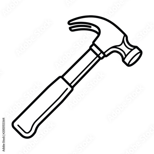 Hammer tool for construction and DIY projects, hand tool for driving nails