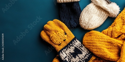 Cozy Winter Mittens and Gloves in Various Colors and Textures
