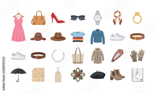 Stylish clothing and accessories for fashionable outfits