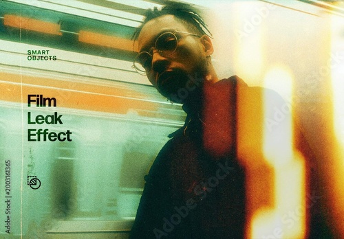 Burn Film Photo Effect – Light Leaks for Album Cover & Social Media (PSD)