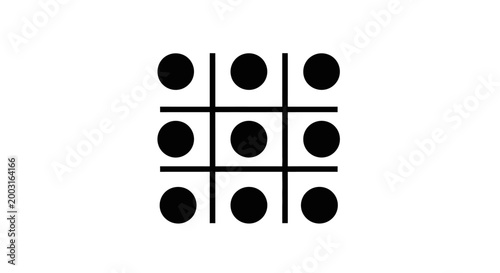 Tic Tac Toe Game Board Symbol.