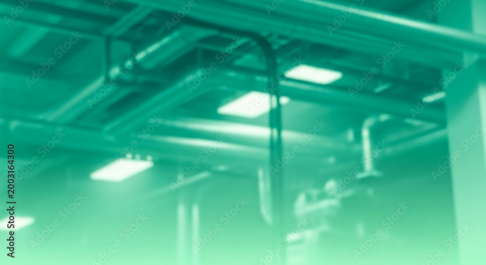Obraz premium Industrial piping systems for heavy industry, technology, and manufacturing with a blurred background for advertising hero banner copy space