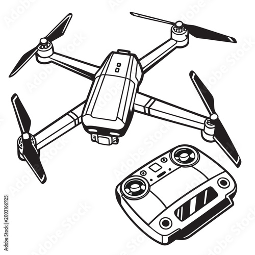 Drone with remote controller