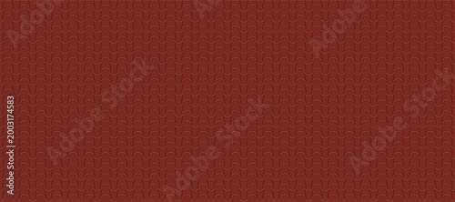 Terracotta roof tiles seamless pattern, featuring an interlocking design for backgrounds.