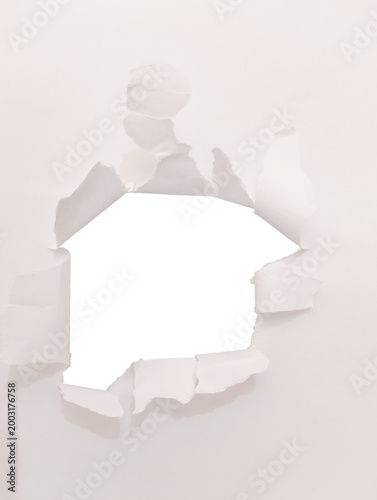 Realistic torn paper opening isolated on transparent background png for creative ripped layer design effect