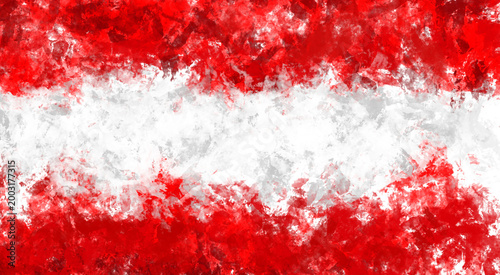 Abstract Grunge Red and White Painted Texture Background