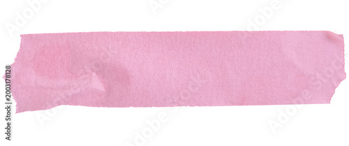 Quadro su tela Wide pink masking tape strip isolated on transparent background png for bold lab