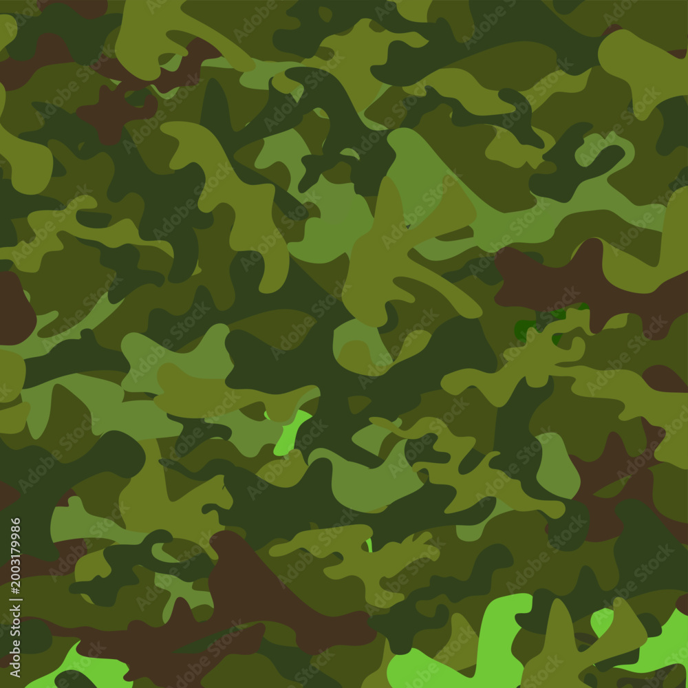 Fototapeta premium Military Style Camouflage Pattern Background Texture.Ideal for design projects, wallpapers, textiles, packaging, and digital backgrounds.