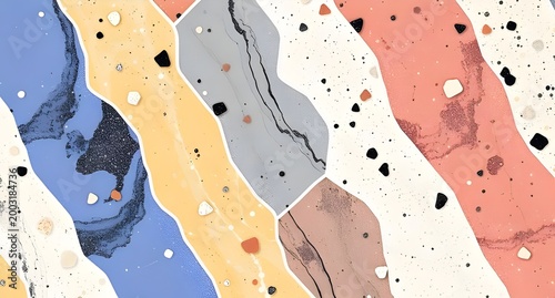 Abstract Colorful Paint Splashes