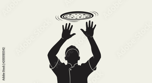 Man throwing spinning Frisbee in air.