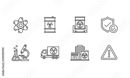 A barrel containing hazardous nuclear waste material.