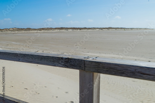 Brückengeländer Strandbrücke Dünen Dünenblick