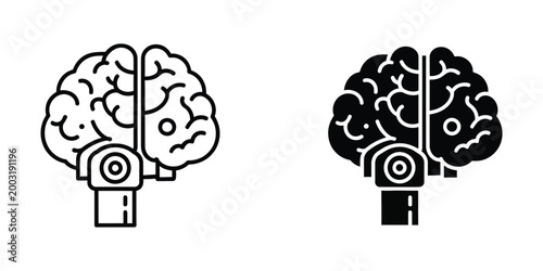 Contrast between traditional and modern brain scanning technology visualizations